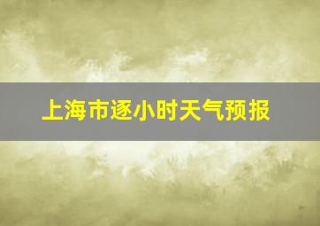 上海市逐小时天气预报