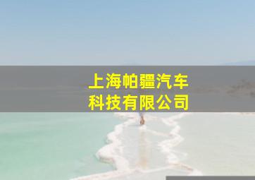 上海帕疆汽车科技有限公司