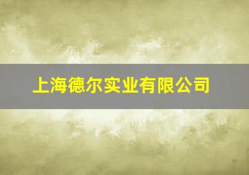 上海德尔实业有限公司