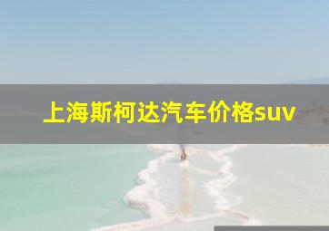 上海斯柯达汽车价格suv