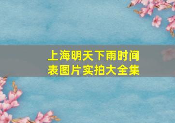 上海明天下雨时间表图片实拍大全集