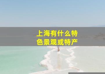 上海有什么特色景观或特产