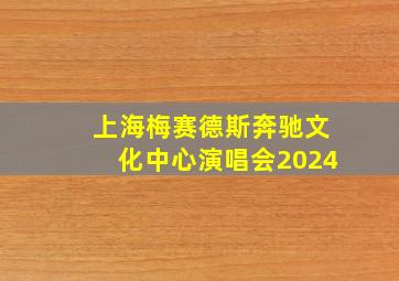 上海梅赛德斯奔驰文化中心演唱会2024