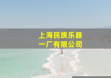 上海民族乐器一厂有限公司