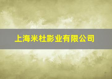 上海米杜影业有限公司