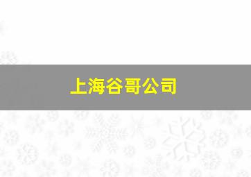 上海谷哥公司