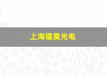 上海镭昊光电