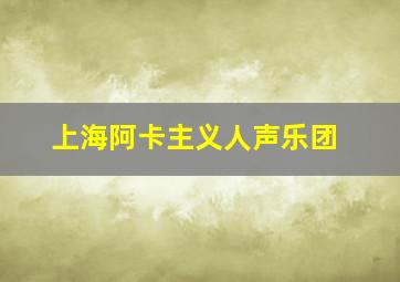 上海阿卡主义人声乐团