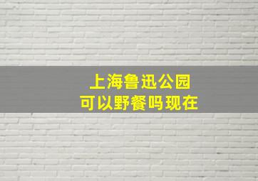 上海鲁迅公园可以野餐吗现在