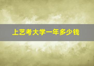 上艺考大学一年多少钱