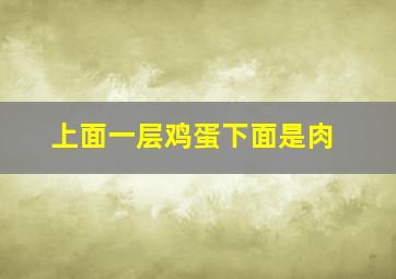 上面一层鸡蛋下面是肉