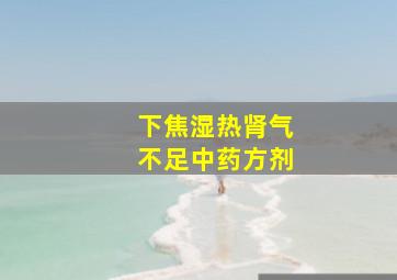 下焦湿热肾气不足中药方剂