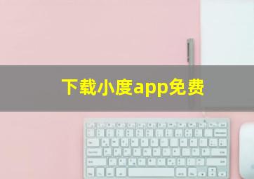 下载小度app免费