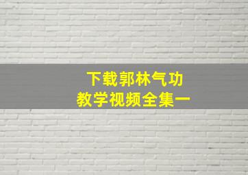 下载郭林气功教学视频全集一