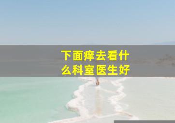 下面痒去看什么科室医生好