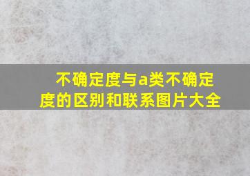 不确定度与a类不确定度的区别和联系图片大全