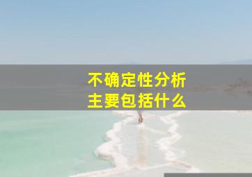 不确定性分析主要包括什么