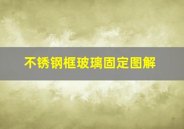 不锈钢框玻璃固定图解