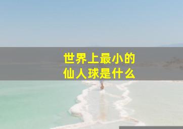 世界上最小的仙人球是什么