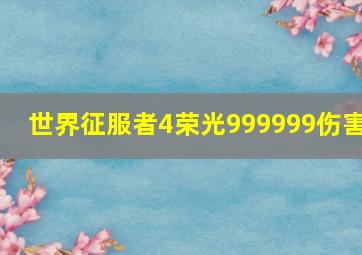 世界征服者4荣光999999伤害