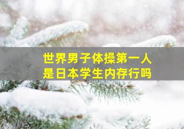 世界男子体操第一人是日本学生内存行吗