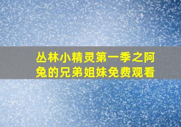 丛林小精灵第一季之阿兔的兄弟姐妹免费观看