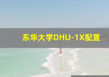 东华大学DHU-1X配置