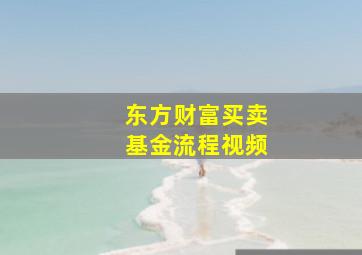 东方财富买卖基金流程视频