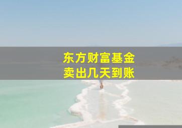 东方财富基金卖出几天到账