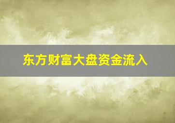 东方财富大盘资金流入