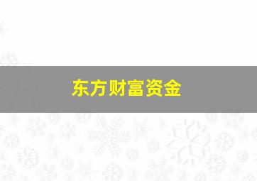 东方财富资金