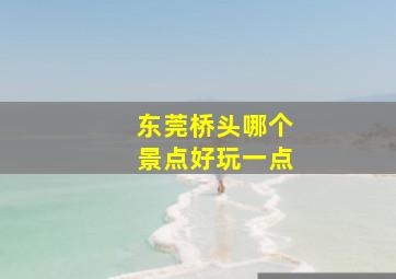 东莞桥头哪个景点好玩一点