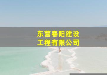 东营春阳建设工程有限公司