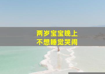 两岁宝宝晚上不想睡觉哭闹