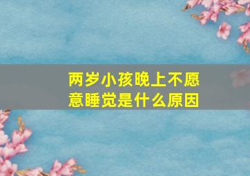 两岁小孩晚上不愿意睡觉是什么原因