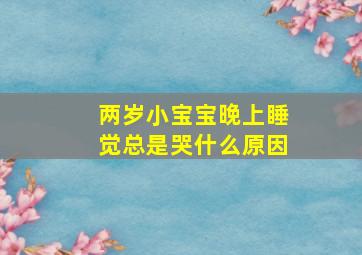 两岁小宝宝晚上睡觉总是哭什么原因