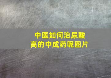 中医如何治尿酸高的中成药呢图片