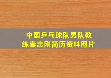 中国乒乓球队男队教练秦志刚简历资料图片