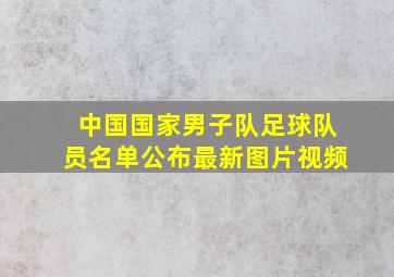 中国国家男子队足球队员名单公布最新图片视频