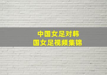 中国女足对韩国女足视频集锦