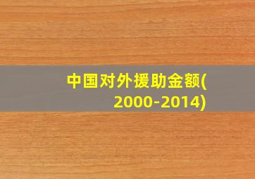 中国对外援助金额(2000-2014)