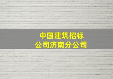 中国建筑招标公司济南分公司