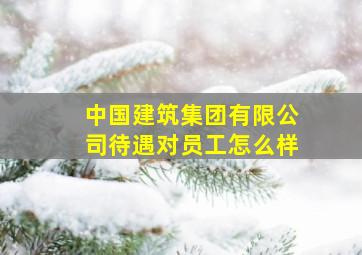 中国建筑集团有限公司待遇对员工怎么样