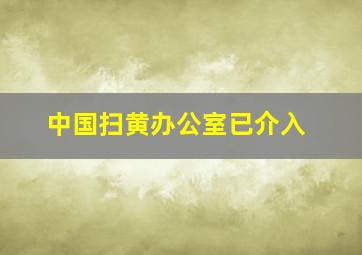 中国扫黄办公室已介入