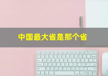 中国最大省是那个省