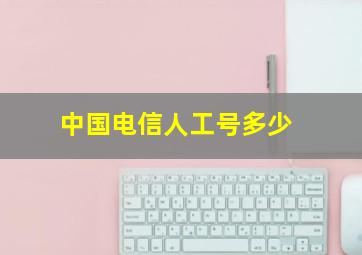 中国电信人工号多少