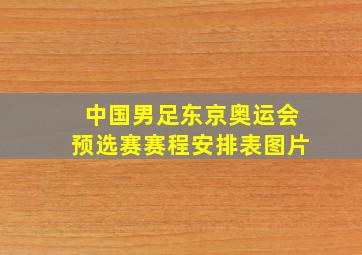 中国男足东京奥运会预选赛赛程安排表图片