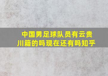 中国男足球队员有云贵川籍的吗现在还有吗知乎