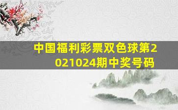 中国福利彩票双色球第2021024期中奖号码