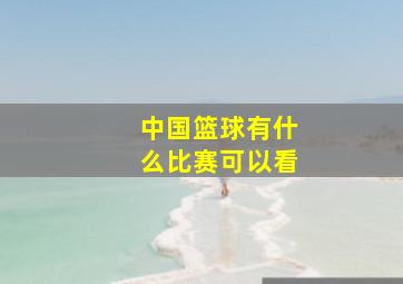 中国篮球有什么比赛可以看